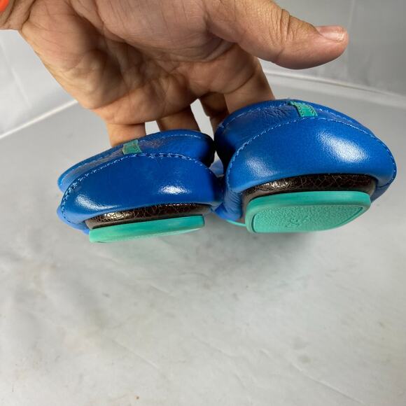 Tieks by Gavrieli Ballet Flats Shoes Womens Size 9 Blue Leather Slip On Comfort - Picture 4 of 4